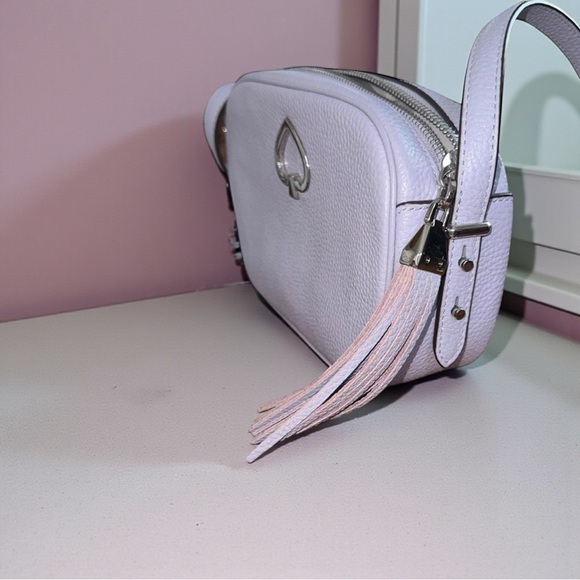 Kate Spade New York Kourtney Lilac Pebbled Leather Crossbody Bag EC - Picture 5 of 5